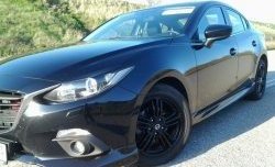 839 р. Реснички на фары M-Techno v2 Mazda 3/Axela BM дорестайлинг седан (2013-2016) (Неокрашенные)  с доставкой в г. Майкоп. Увеличить фотографию 3