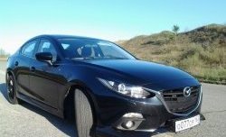 839 р. Реснички на фары M-Techno v2 Mazda 3/Axela BM дорестайлинг седан (2013-2016) (Неокрашенные)  с доставкой в г. Майкоп. Увеличить фотографию 4