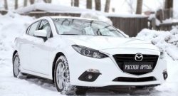 999 р. Реснички на фары RA Mazda 3/Axela BM дорестайлинг седан (2013-2016) (Неокрашенные)  с доставкой в г. Майкоп. Увеличить фотографию 6