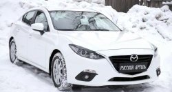 999 р. Реснички на фары RA Mazda 3/Axela BM дорестайлинг седан (2013-2016) (Неокрашенные)  с доставкой в г. Майкоп. Увеличить фотографию 7