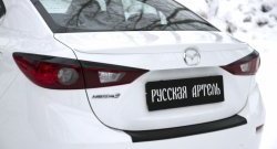 889 р. Реснички на фонари RA  Mazda 3/Axela  BM (2013-2016) дорестайлинг седан (Неокрашенные)  с доставкой в г. Майкоп. Увеличить фотографию 5
