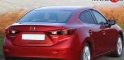 1 699 р. Лип спойлер M-VRS Mazda 3/Axela BM дорестайлинг седан (2013-2016) (Неокрашенный)  с доставкой в г. Майкоп. Увеличить фотографию 3