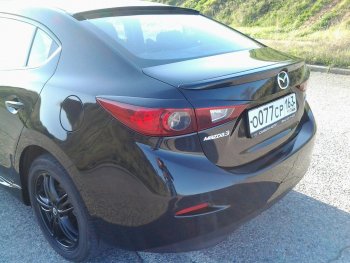 1 069 р. Реснички на фары KURAJ  Mazda 3/Axela  BM (2013-2016) дорестайлинг седан (Неокрашенные)  с доставкой в г. Майкоп. Увеличить фотографию 5