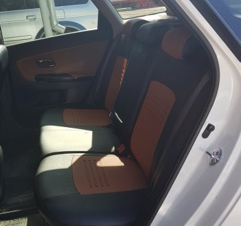 9 449 р. Чехлы для сидений Lord Autofashion Турин (экокожа) Mazda 3/Axela BM дорестайлинг седан (2013-2016) (Чёрный, вставка коричневая)  с доставкой в г. Майкоп. Увеличить фотографию 2