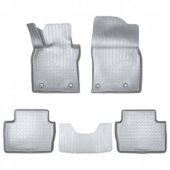 Коврики салонные Noplast (3D) Mazda 3/Axela  BP (2019-2025) седан, хэтчбэк (Серые)