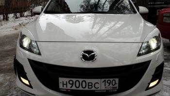 1 859 р. Реснички на фары MV-Tuning  Mazda 3/Axela  BL (2009-2013) дорестайлинг седан, дорестайлинг, хэтчбэк 5 дв., рестайлинг седан, рестайлинг, хэтчбэк (Неокрашенные)  с доставкой в г. Майкоп. Увеличить фотографию 5