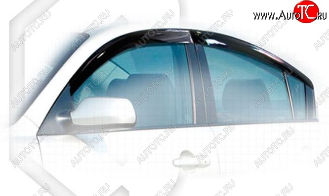 1 979 р. Дефлектора окон CA-Plastic  Mazda 3/Axela  BL (2009-2013) дорестайлинг седан, рестайлинг седан (Classic полупрозрачный)  с доставкой в г. Майкоп