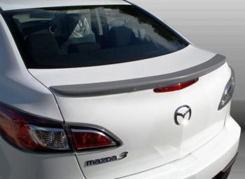 3 899 р. Лип спойлер MV-Tuning Mazda 3/Axela BL дорестайлинг седан (2009-2011) (Неокрашенный)  с доставкой в г. Майкоп. Увеличить фотографию 2