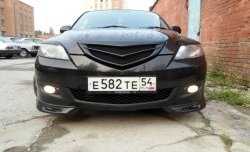 2 599 р. Клыки на передний бампер Style Mazda 3/Axela BK дорестайлинг, хэтчбэк (2003-2006) (Неокрашенная)  с доставкой в г. Майкоп. Увеличить фотографию 2