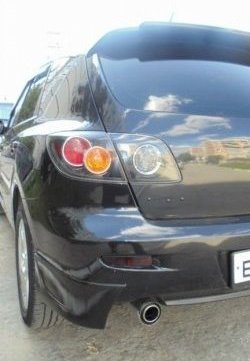 3 199 р. Клыки на задний бампер Style Mazda 3/Axela BK дорестайлинг, хэтчбэк (2003-2006) (Неокрашенная)  с доставкой в г. Майкоп. Увеличить фотографию 2