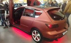 4 749 р. Накладка на задний бампер Style Mazda 3/Axela BK дорестайлинг, хэтчбэк (2003-2006) (Неокрашенная)  с доставкой в г. Майкоп. Увеличить фотографию 3