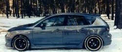 4 749 р. Накладка на задний бампер Style Mazda 3/Axela BK дорестайлинг, хэтчбэк (2003-2006) (Неокрашенная)  с доставкой в г. Майкоп. Увеличить фотографию 4