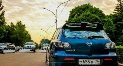 4 749 р. Накладка на задний бампер Style Mazda 3/Axela BK дорестайлинг, хэтчбэк (2003-2006) (Неокрашенная)  с доставкой в г. Майкоп. Увеличить фотографию 11