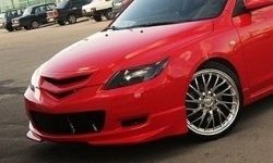 3 189 р. Решётка радиатора (спорт) Style (сетка) Mazda 3/Axela BK дорестайлинг, хэтчбэк (2003-2006) (Неокрашенная)  с доставкой в г. Майкоп. Увеличить фотографию 7