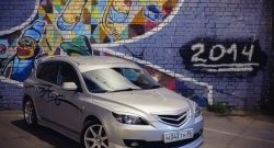 3 189 р. Решётка радиатора Style v3 (планка в середине)  Mazda 3/Axela  BK (2006-2009) рестайлинг, хэтчбэк (Неокрашенная)  с доставкой в г. Майкоп. Увеличить фотографию 4