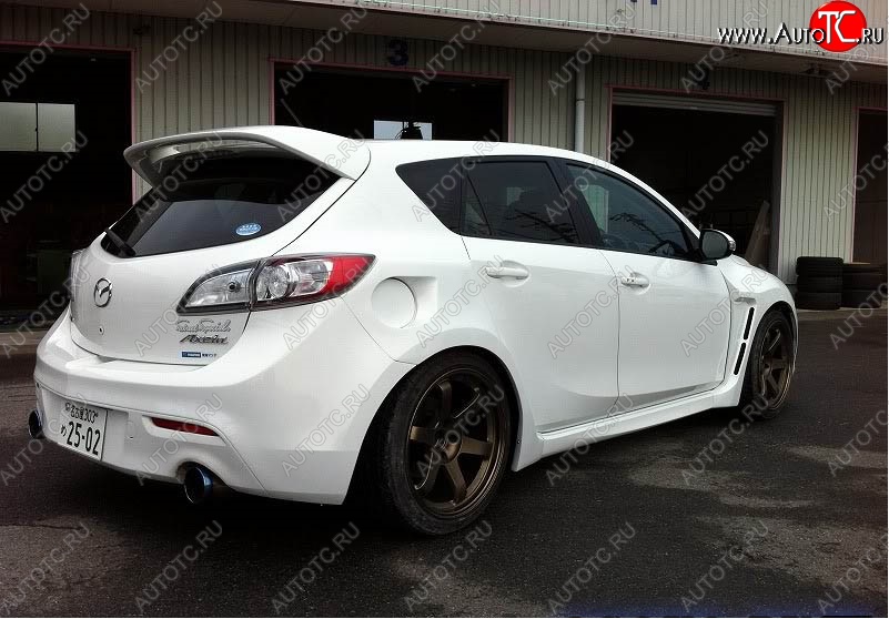 6 199 р. Спойлер MPS Mazda 3/Axela BL дорестайлинг, хэтчбэк 5 дв. (2009-2011) (Неокрашенный)  с доставкой в г. Майкоп