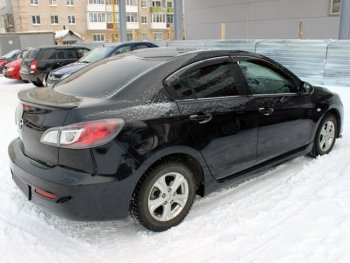 4 899 р. Пороги накладки KNIGHT SPORTS Mazda 3/Axela BL дорестайлинг, хэтчбэк 5 дв. (2009-2011) (Неокрашенные)  с доставкой в г. Майкоп. Увеличить фотографию 3