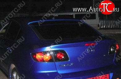 4 899 р. Козырёк на заднее стекло CT Mazda 3/Axela BK дорестайлинг седан (2003-2006) (Неокрашенный)  с доставкой в г. Майкоп