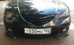 3 189 р. Решётка радиатора Style (двойная полоска)  Mazda 3/Axela  BK (2006-2009) рестайлинг седан (Неокрашенная)  с доставкой в г. Майкоп. Увеличить фотографию 5