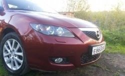 689 р. Реснички на фары Style (длинные)  Mazda 3/Axela  BK (2003-2009) дорестайлинг седан, рестайлинг седан (Неокрашенные)  с доставкой в г. Майкоп. Увеличить фотографию 4