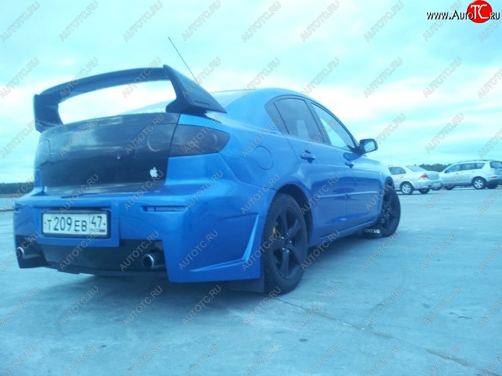 9 049 р. Спойлер Mugen Mazda 3/Axela BK дорестайлинг седан (2003-2006) (Неокрашенный)  с доставкой в г. Майкоп