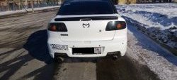 2 469 р. Лип спойлер Сток 2л Mazda 3/Axela BK дорестайлинг седан (2003-2006) (Неокрашенный)  с доставкой в г. Майкоп. Увеличить фотографию 2