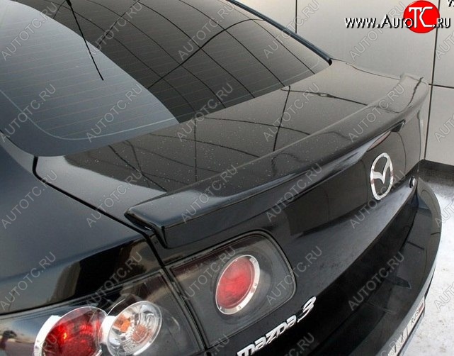2 469 р. Лип спойлер Сток 2л Mazda 3/Axela BK дорестайлинг седан (2003-2006) (Неокрашенный)  с доставкой в г. Майкоп