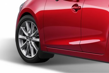 1 249 р. Брызговики передние Frosch (optimum, в пакете) Mazda 3/Axela BL дорестайлинг седан (2009-2011)  с доставкой в г. Майкоп. Увеличить фотографию 2