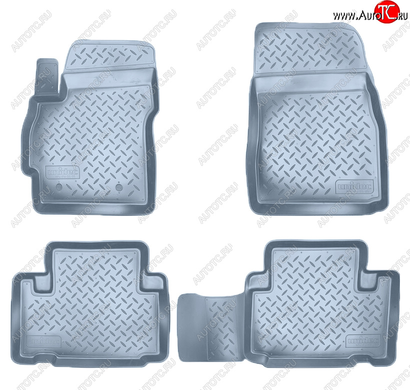 3 199 р. Коврики салона Norplast Unidec  Mazda 5 (2005-2010) (Цвет: серый)  с доставкой в г. Майкоп