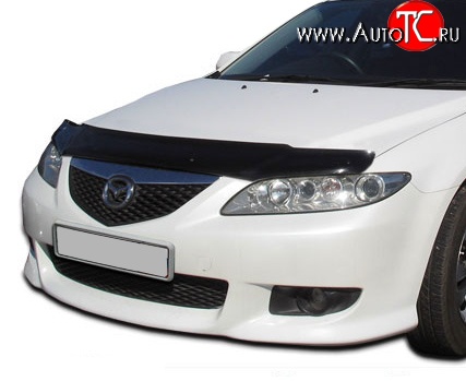 2 879 р. Дефлектор капота NovLine Mazda 6 GG седан дорестайлинг (2002-2005)  с доставкой в г. Майкоп