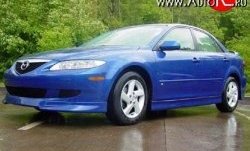 6 549 р. Накладка Razzi на передний бампер Mazda 6 GG лифтбэк дорестайлинг (2002-2005) (Неокрашенная)  с доставкой в г. Майкоп. Увеличить фотографию 3