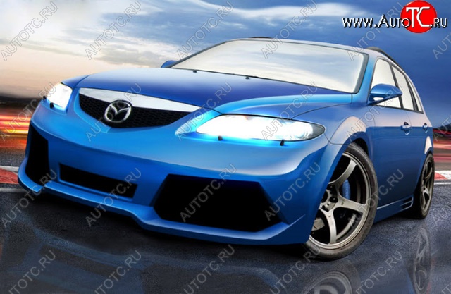 28 999 р. Передний бампер Golardo Mazda 6 GG седан дорестайлинг (2002-2005)  с доставкой в г. Майкоп