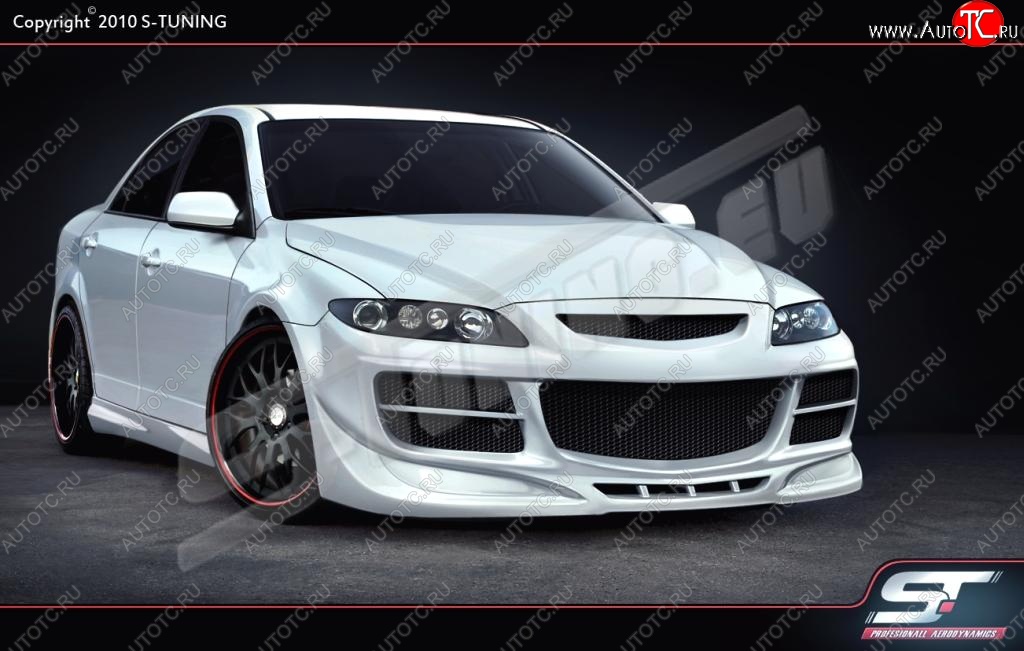 28 999 р. Передний бампер ST Mazda 6 GG седан дорестайлинг (2002-2005)  с доставкой в г. Майкоп