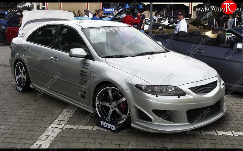 7 699 р. Передний бампер Weber Sport Mazda 6 GG седан дорестайлинг (2002-2005)  с доставкой в г. Майкоп