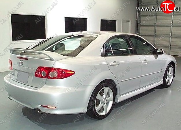 6 599 р. Пороги накладки CT Mazda 6 GG седан дорестайлинг (2002-2005) (Неокрашенные)  с доставкой в г. Майкоп