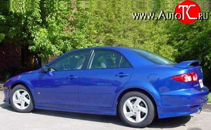 7 349 р. Пороги накладки Razzi Mazda 6 GG седан дорестайлинг (2002-2005) (Неокрашенные)  с доставкой в г. Майкоп