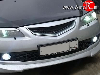 5 949 р. Решётка радиатора JDM Mazda 6 GG седан дорестайлинг (2002-2005) (Неокрашенная)  с доставкой в г. Майкоп