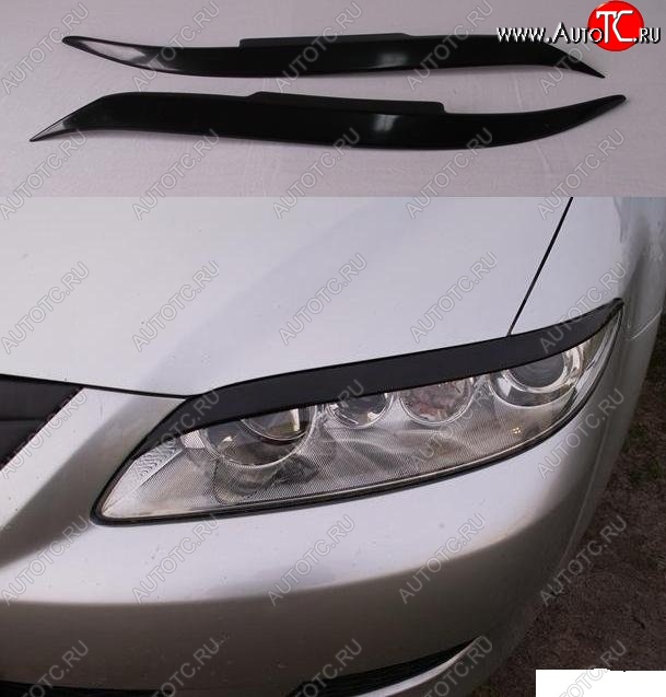 899 р. Реснички на фары Jaguar Mazda 6 GG седан дорестайлинг (2002-2005)  с доставкой в г. Майкоп