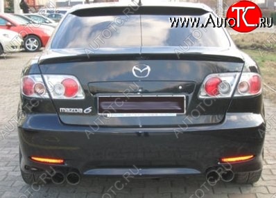 4 449 р. Лип спойлер Сабля Mazda 6 GG седан дорестайлинг (2002-2005) (Неокрашенный)  с доставкой в г. Майкоп