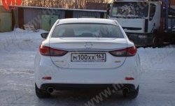 4 999 р. Козырёк на заднее стекло Boomer Design  Mazda 6  GJ (2012-2018) дорестайлинг седан, 1-ый рестайлинг седан (Неокрашенный)  с доставкой в г. Майкоп. Увеличить фотографию 4