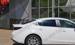4 299 р. Козырёк на заднее стекло Sport Mazda 6 GJ 1-ый рестайлинг седан (2015-2018) (Неокрашенный)  с доставкой в г. Майкоп. Увеличить фотографию 3
