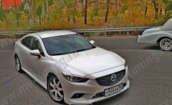 11 399 р. Пороги накладки SkyActivSport Mazda 6 GJ дорестайлинг седан (2012-2015) (Неокрашенные)  с доставкой в г. Майкоп. Увеличить фотографию 2