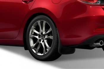 2 249 р. Задние брызговики Frosch Mazda 6 GJ дорестайлинг универсал (2012-2015)  с доставкой в г. Майкоп. Увеличить фотографию 2