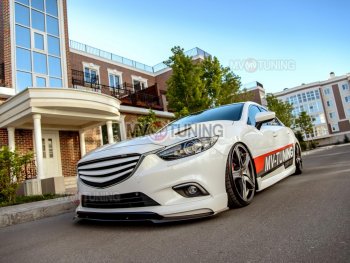 23 799 р. Решётка радиатора Tuning-Sport v4 Mazda 6 GJ 1 рестайлинг универсал (2015-2018) (Неокрашенная)  с доставкой в г. Майкоп. Увеличить фотографию 2