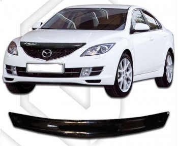 Дефлектор капота CA-Plastic Mazda 6 GH дорестайлинг лифтбэк (2007-2010)
