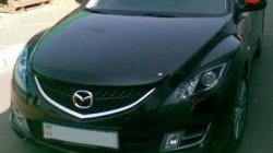 4 599 р. Дефлектор капота NovLine Mazda 6 GJ 1-ый рестайлинг седан (2015-2018)  с доставкой в г. Майкоп. Увеличить фотографию 2