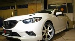 47 899 р. Капот пластиковый (с прорезаными жабрами) SkyActivSport MV-Tuning Mazda 6 GJ 2-ой рестайлинг универсал (2018-2025) (Неокрашенный)  с доставкой в г. Майкоп. Увеличить фотографию 7