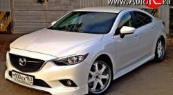 Накладки на передний бампер SkyActivSport Mazda 6  GJ (2012-2015) дорестайлинг седан