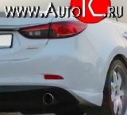 5 499 р. Накладки на задний бампер SkyActivSport  Mazda 6  GJ (2012-2015) дорестайлинг седан (Неокрашенная)  с доставкой в г. Майкоп. Увеличить фотографию 7