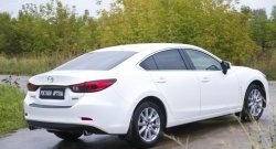 1 159 р. Накладка на задний бампер RA Mazda 6 GJ 1-ый рестайлинг седан (2015-2018)  с доставкой в г. Майкоп. Увеличить фотографию 3